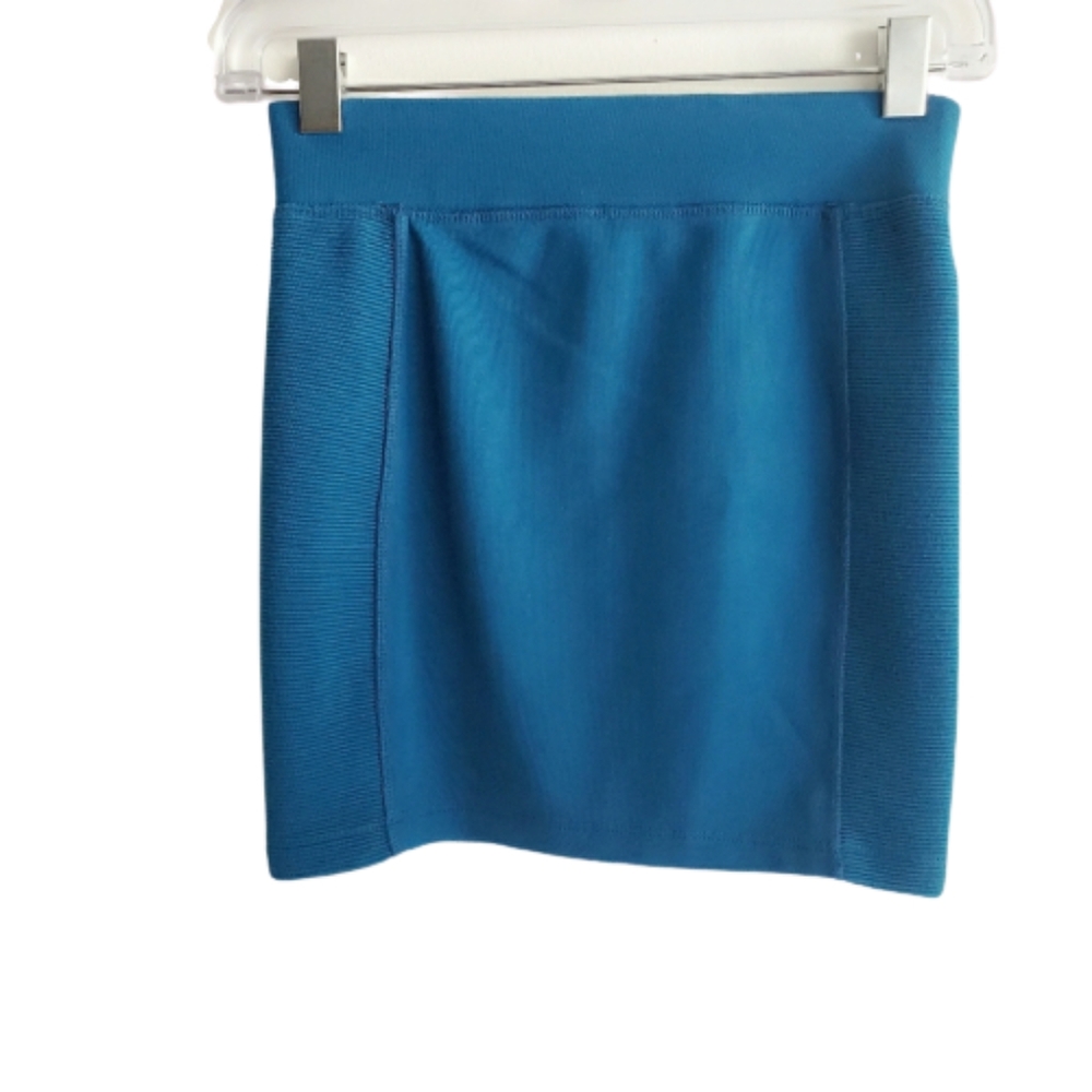 FOREVER 21 Bodycon Mini Skirt Teal Size S